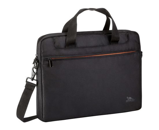  Сумка для ноутбука 15.6" Riva 8033 черный/оранжевый полиэстер 