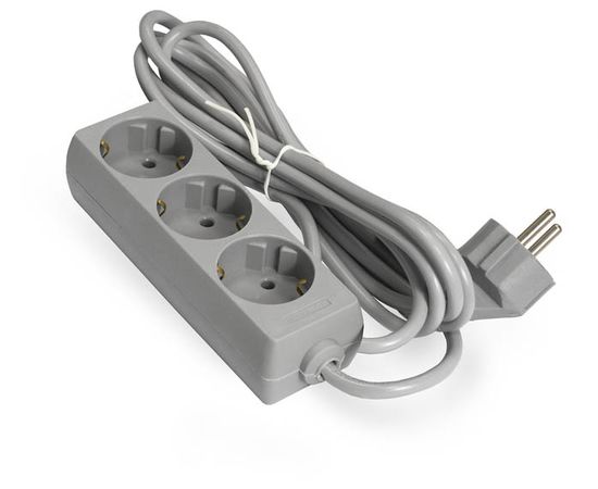  Удлинитель ExeGate ECE-3-3G EX285805RUS серый 3 евророзетки с заземлением, 3м 
