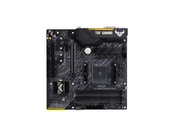  MB sAM4 ASUS TUF GAMING B450M-PLUS II AMD B450, 4xDDR4-2666 МГц, 2xPCI-Ex16, 1xM.2, Micro-ATX (90MB1620-M0EAY0) 