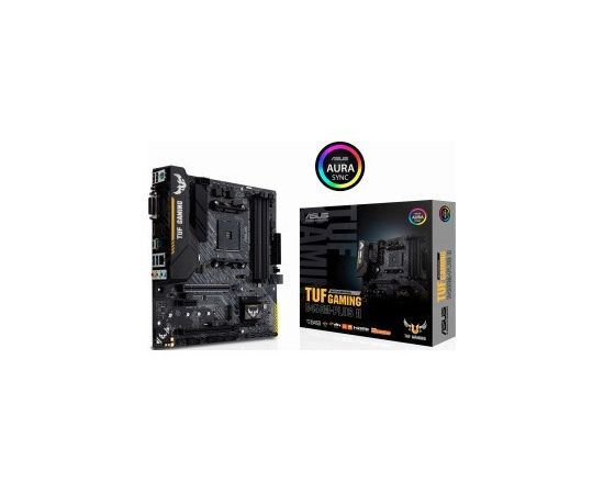  MB sAM4 ASUS TUF GAMING B450M-PLUS II AMD B450, 4xDDR4-2666 МГц, 2xPCI-Ex16, 1xM.2, Micro-ATX (90MB1620-M0EAY0) 