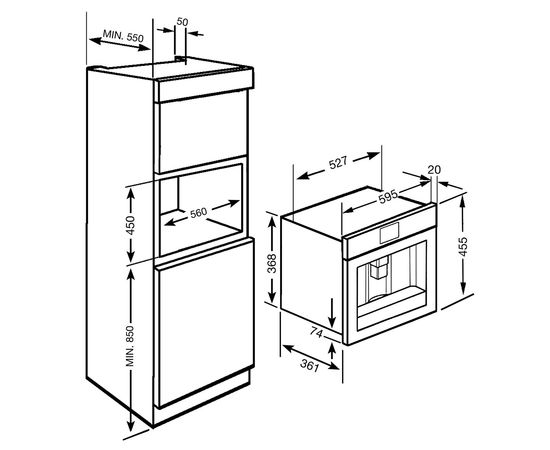  Кофемашина SMEG CMS8451A антрацит 