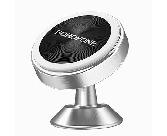  Держатель автомобильный Borofone BH5 Platinum metal magnetic in-car holder for dashboard (silver) 