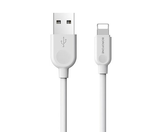  Кабель USB - Apple lightning Borofone BX14 LinkJet, 300 см, (white) 