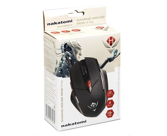  Мышь оптическая Nakatomi Gaming mouse MOG-11U (black) игровая 