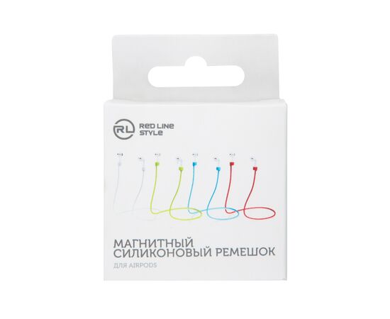  Магнитный силиконовый ремешок для Airpods Red Line, зеленый 