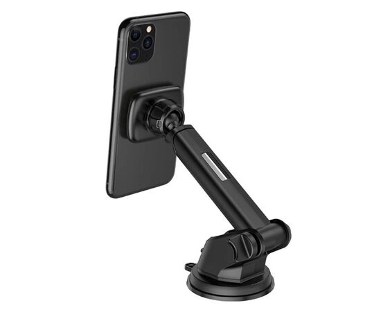  Держатель автомобильный Hoco магнитный CA67 на присоске (black) (207596) 