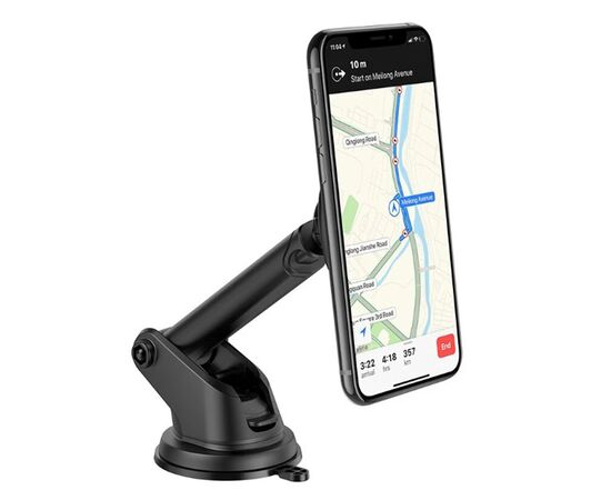  Держатель автомобильный Hoco магнитный CA67 на присоске (black) (207596) 