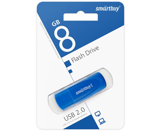  Флэш накопитель USB  8 Гб Smart Buy Scout (blue) (212769) 