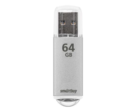  USB  64GB  Smart Buy  V-Cut  серебро 