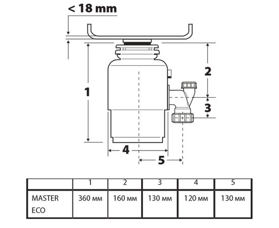  Измельчитель пищевых отходов Bort Master ECO (91275752) 