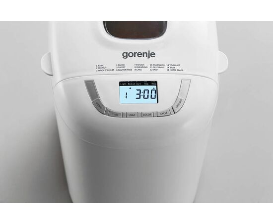  Хлебопечь Gorenje BM910WII белый, 550 Вт  Количество программ: 15 