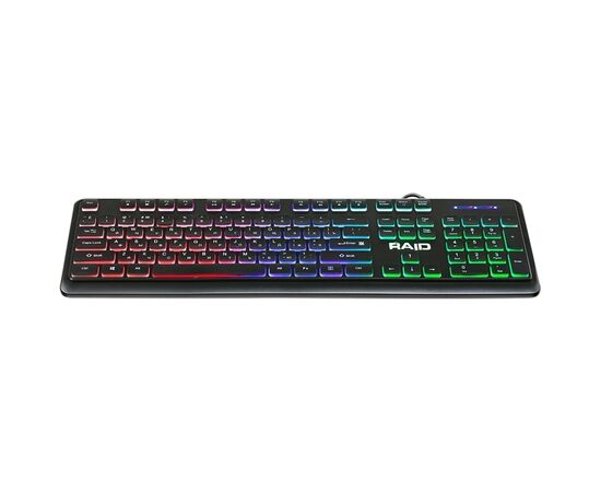  Клавиатура Defender Raid GK-778DL мембранная игровая с подсветкой USB (black) (220007) 
