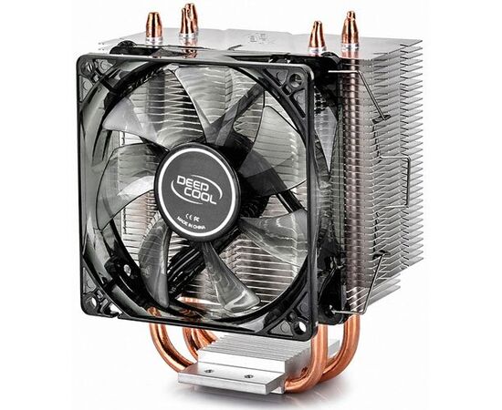  Охладитель Deepcool GAMMAXX 300 FURY, Muti-Sockets, 3 теплотрубки, TPD 130W, Al+Cu, 4-pin, PWM, fan 92, 900-1800 rpm, 18-21dBa, 40 CFM, 435gr 