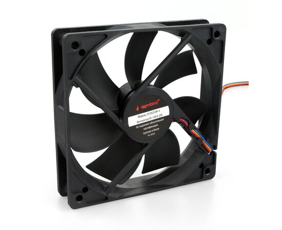  Вентилятор для корпуса Gembird (D12025SM-4) 120x120x25, втулка, 4 pin, провод 30 см 