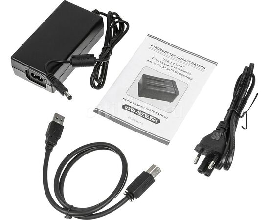  Док-станция для HDD AgeStar 3UBT8 Sata III пластик/алюминий серебристый 2 