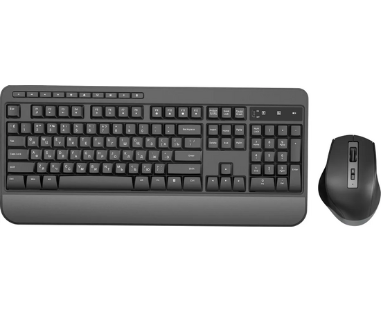  Клавиатура + мышь OKLICK S290W (351701) клав черный мышь черный USB беспроводная Multimedia 