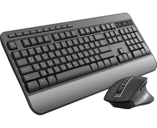  Клавиатура + мышь OKLICK S290W (351701) клав черный мышь черный USB беспроводная Multimedia 