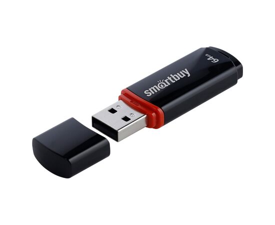  USB  64GB  Smart Buy  Crown  чёрный 