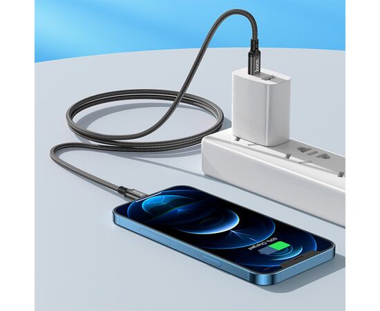  Кабель USB-C HOCO X14 Double speed Type-C - Lightning, 3A, 20W, 1 м, черный 
