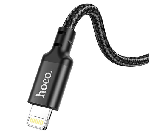  Кабель USB-C HOCO X14 Double speed Type-C - Lightning, 3A, 20W, 1 м, черный 