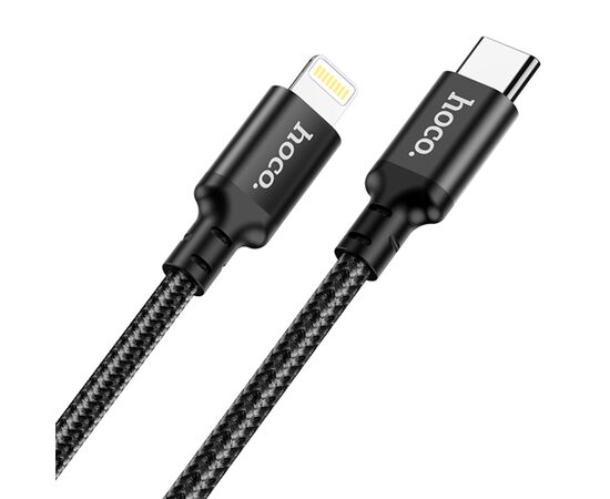  Кабель USB-C HOCO X14 Double speed Type-C - Lightning, 3A, 20W, 1 м, черный 