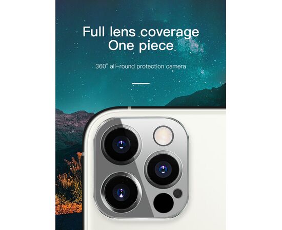  Защитное стекло на заднюю камеру COTEetCI Lens Film для iPhone 12 Mini 5.4", зеленый 