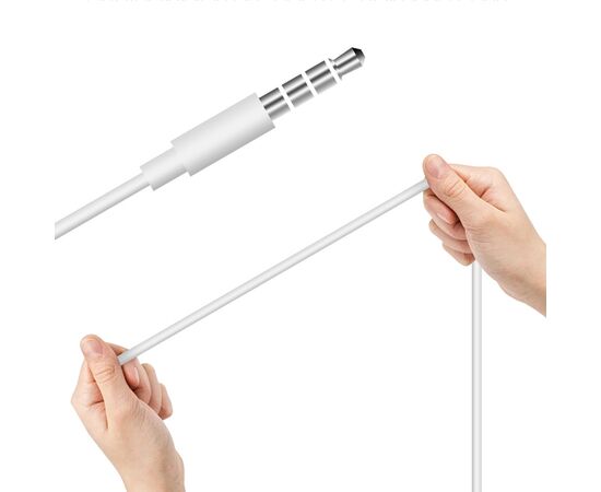  Проводные наушники COTEetCI CS5188, Jack 3.5mm, белый 