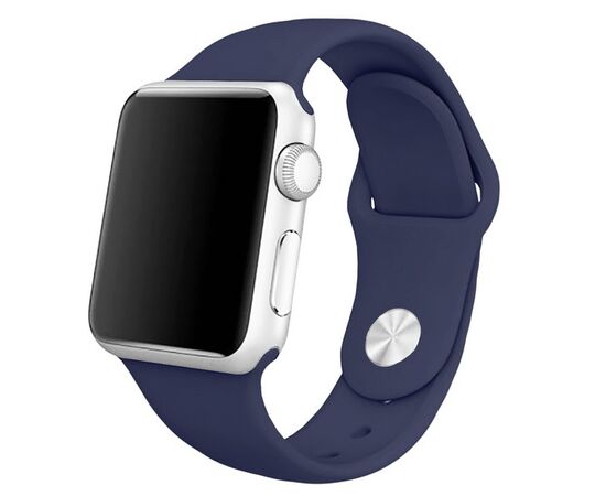  Ремешок Krutoff Silicone для Apple Watch 42/44/45mm M/L (midnight blue) 10 
