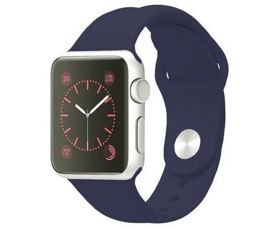  Ремешок Krutoff Silicone для Apple Watch 42/44/45mm M/L (midnight blue) 10 