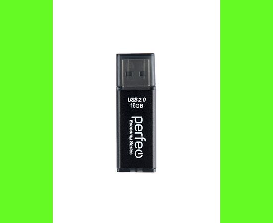  Флешка Perfeo 16GB E03 Чёрная economy series 