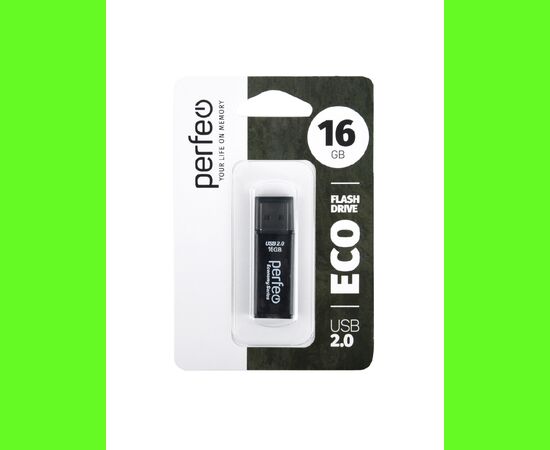  Флешка Perfeo 16GB E03 Чёрная economy series 