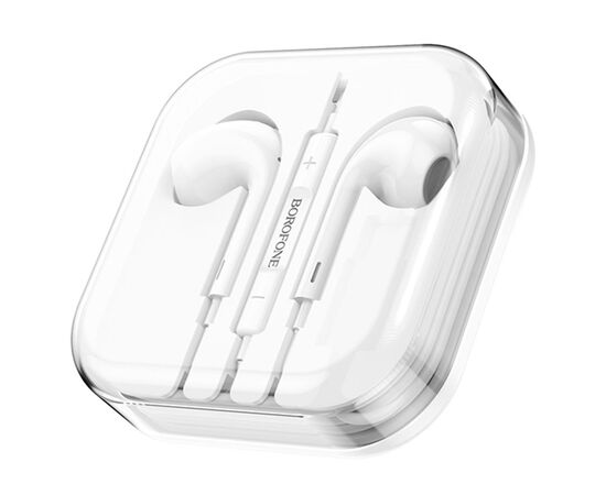  Проводные наушники BOROFONE BM30 Max Acoustic, Jack 3.5mm, 1.2 м, белый 