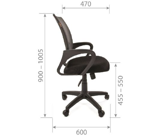  Кресло Chairman 696 Россия TW-04 серый (7004042) 