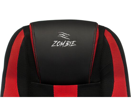  Кресло Zombie 9 Red текстиль/эко.кожа черный/красный 