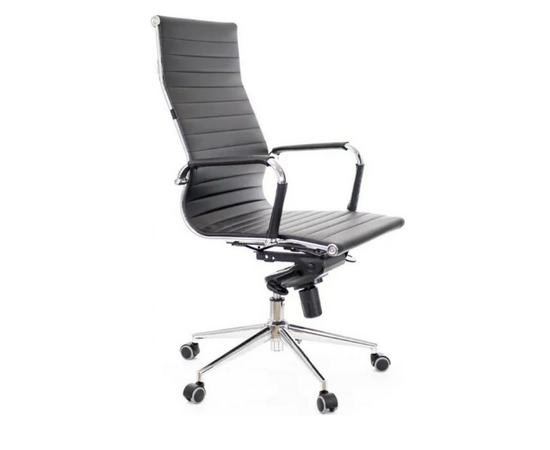 Кресло Everprof Rio M (EC-03Q Leather Black) кожа черный 