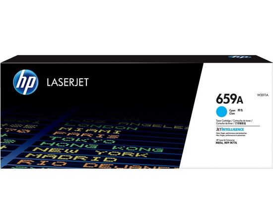  Картридж лазерный HP 659A W2011A голубой (13000стр.) для HP LJ M856/M776 
