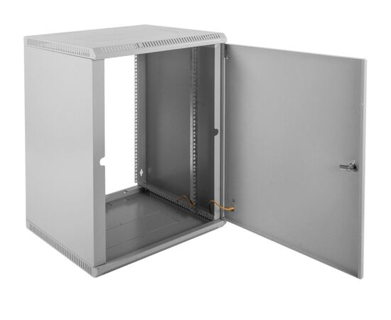  Шкаф коммутационный ЦМО ШРН-12.650 12U 600x650мм пер.дв.стекл несъемн.бок.пан. 50кг серый 