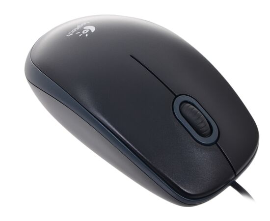  Мышь Logitech B100 Black, USB, оптическая, проводная (910-003357) 