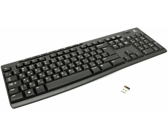  Клавиатура Logitech K270 (920-003058) беспроводная ЛАТИНИЦА (без кириллицы) 