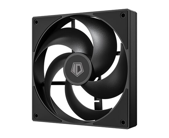  Вентилятор ID-COOLING AS-140-K Duet (2+1) 140x140x25мм (PWM, резиновые углы, черный, 300-1800об/мин, супертихий) Box 