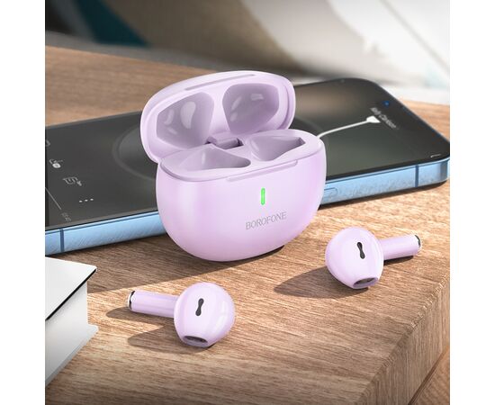  Bluetooth-наушники беспроводные вкладыши Borofone BW33 TWS (Dream Purple) 