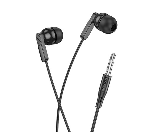  Наушники вакуумные AUX разъём с МК без рег.громкости длина 1.2м Hoco M121 (Black) 