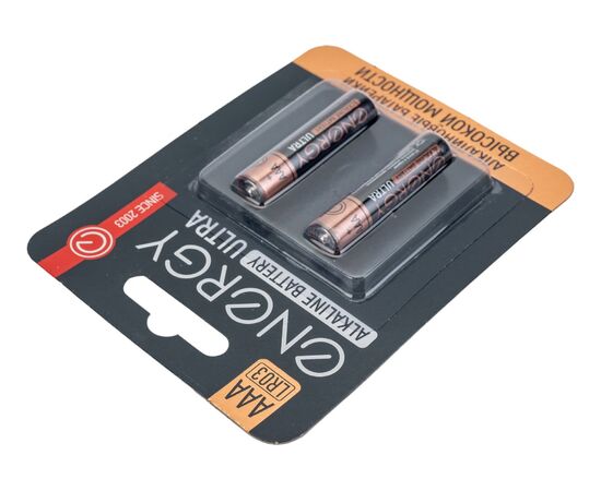  Батарейка алкалиновая Energy Ultra LR03/2B (АAА) 