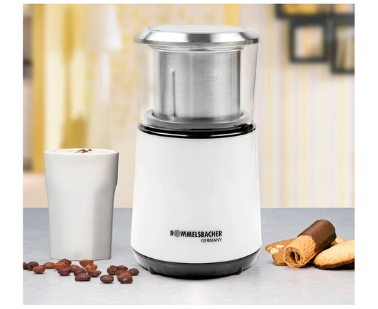  Кофемолка Rommelsbacher EKM 125 белый 