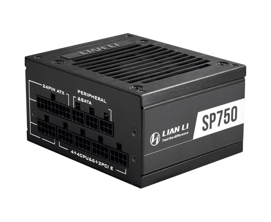  Блок питания Lian Li SP750 Black (G89.SP750B.00EU) 750W (SFX, 20+4 pin, 92mm fan, PCI-E 6+2Px2, 4xSATA) 
