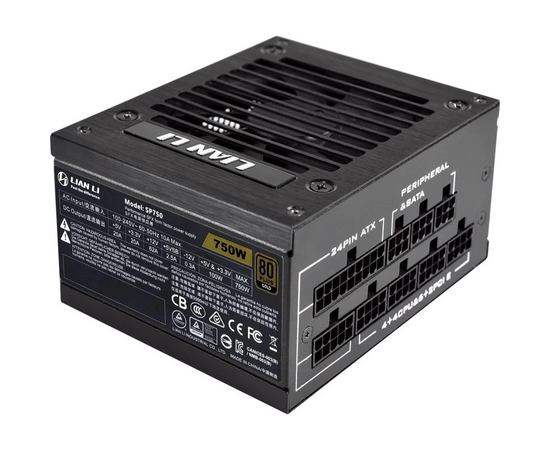  Блок питания Lian Li SP750 Black (G89.SP750B.00EU) 750W (SFX, 20+4 pin, 92mm fan, PCI-E 6+2Px2, 4xSATA) 