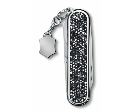  Складной нож Victorinox Classic Brilliant Crystal 0.6221.35, функций 5, 58мм, черный/серебристый, коробка подарочная 