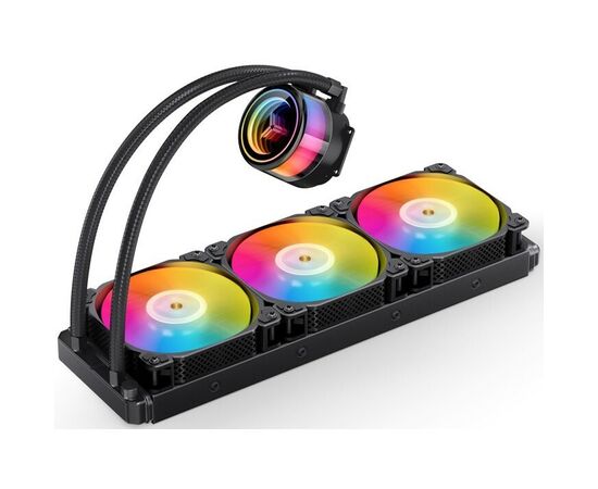  СВО JONSBO TW7-360 ARGB Black LGA 2011/1700/1200/115X/AM4 (TDP 300W, ARGB Fan and Pump, PWM, Triple Fan 120mm) RET 