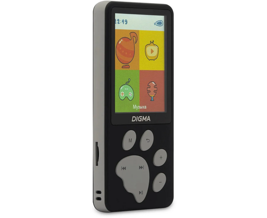  MP3 плеер Digma S5 flash 8ГБ черный/серый 