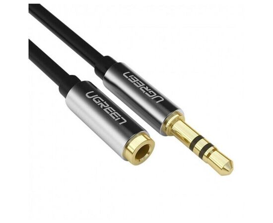  Кабель UGREEN AV118 10594 3.5mm Male to 3.5mm Female Extension Cable 2m Black 